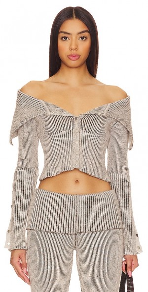 Jaded London Plated Popper Tribeca Sweater
