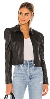 lamarque red leather jacket