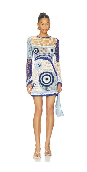 evil eye crochet dress Leslie Amon