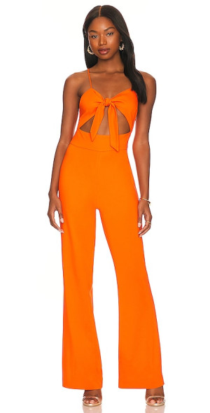 LITA by Ciara Tie Front Jumpsuit