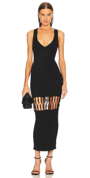 how long is a midi dress Glory Long Sleeve Midi Dress