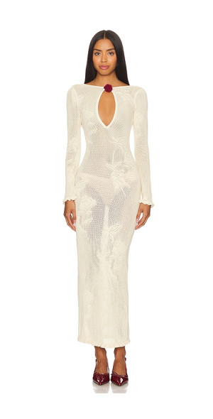 free people yellow beaded dress Janelle Beaded Maxi Dress