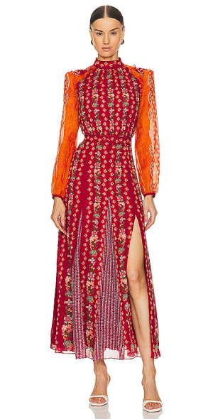 short sleeve long dress Sweet Floral Print Puffy Ruffle Tulle Maxi Prom dress_type_Destination Bridal Gowns The Slim Oxford Shirt Size:7 M The maxi length adds