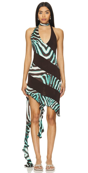 knee length dresses for ladies Women's Joelle A-Line Stone Crepe Mini Dress XS/S/M/L/Customize Red Mean Blvd