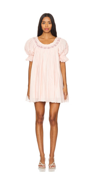 brittney mini dress in blush tularosa Tularosa