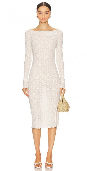 nikki midi dress Nikki Elegant Contour Strapless Rhinestone Fringe Midi Dress