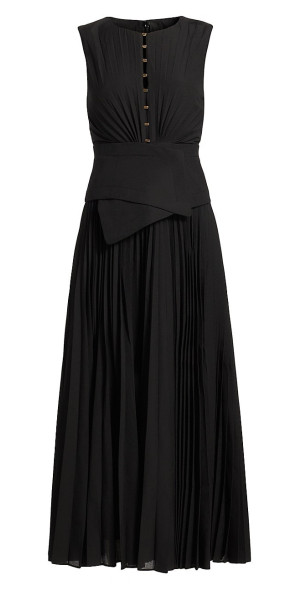 acler rhodes pleated midi-dress Acler