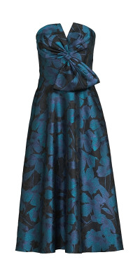 aidan mattox halterneck beaded gown