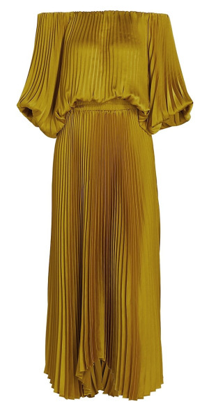 A.L.C. - Women's Sienna Pleated Off-The-Shoulder Handkerchief Dress
