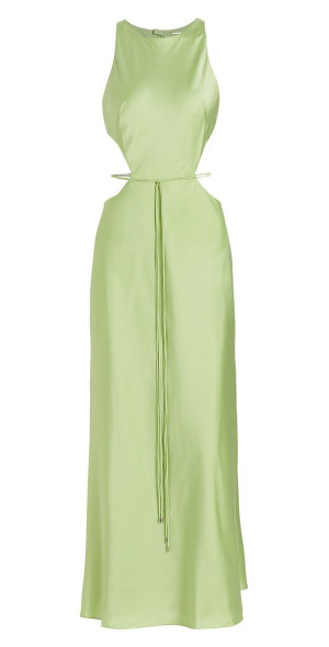 Alexis - Women's Lune Cut-Out Satin Maxi Dress