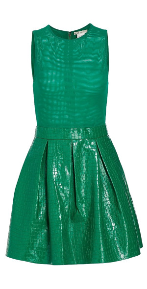 Alice + Olivia - Women's Chara Croc-Embossed Minidress