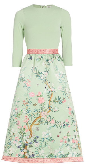 Alice + Olivia - Women's Chara Floral Fit & Flare Midi-Dress