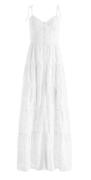 esme embroidered mini dress White Square Neck Esme Mini Dress main image 0