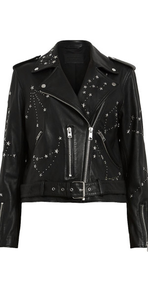 AllSaints - Women's Balfern Stela Leather Biker Jacket