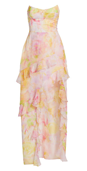 Amanda Uprichard - Women's Magnolia Floral Strapless Maxi Dress