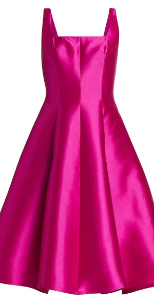 Amsale - Women's Mikado Paneled Midi-Dress