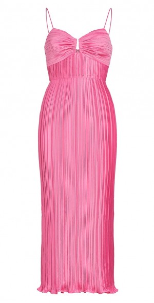 amur dannie pleated midi dress Dannie Pleated Midi Dress