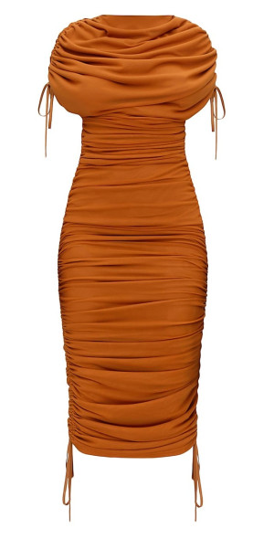 knee length dresses for ladies Andrea Iyamah: Ratu Mesh Dress (RATU-BLCK-DRESS) – Swimwear World