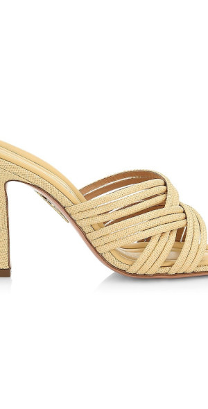 アトリエgg シュシュ・ド・ママン　50'sアロハ ガール 16 Aquazzura - Women's Oahu 95 Woven Sandals