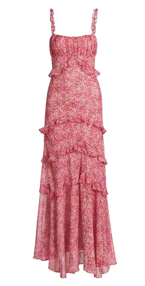lace lace dress Marguerite White Lace Dip Hem Midaxi Dress – Frock and Frill main image 0