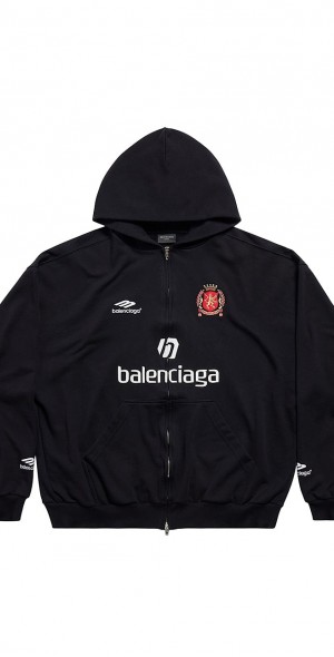 Balenciaga - Barcelona Soccer Medium Fit Zip-Up Hoodie