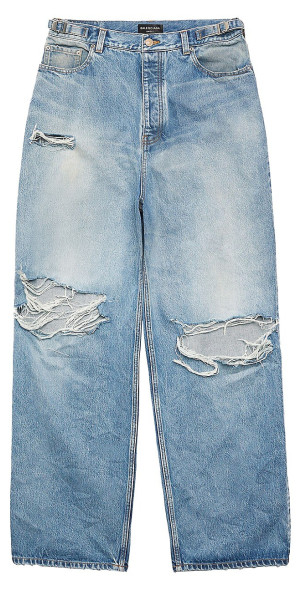 Balenciaga - Destroyed Super Large Baggy Pants