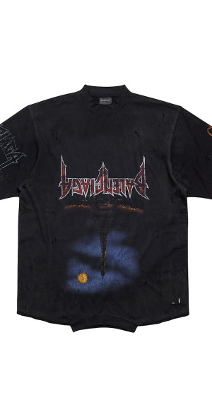 Balenciaga - Paris Moon Upside Down T-Shirt Oversized