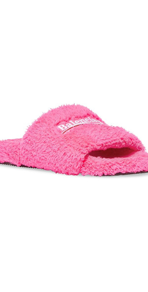Balenciaga - Women's Furry Slide Sandal