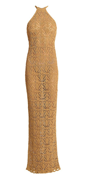 balmain crochet dress Balmain, Crochet cotton maxi dress, Women, Brown, US 4, Dresses