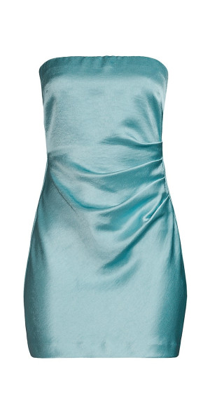 casual mini long sleeve dress Scoop Neck Empire Waist Long Sleeve Mini Dress