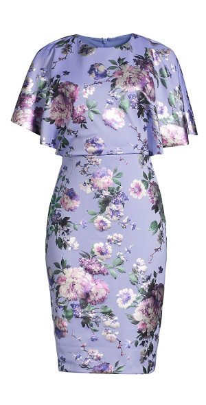 open lace back dress Black Halo Women's Lotus Satin Gown - Purple Rose