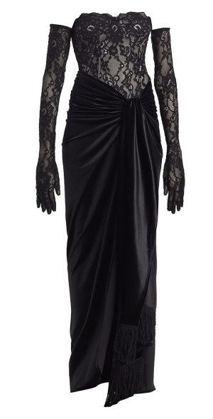 Bronx and Banco - Women's Gina Lace Noir Gown Bronx and Banco - Women's Gina Lace Noir Gown