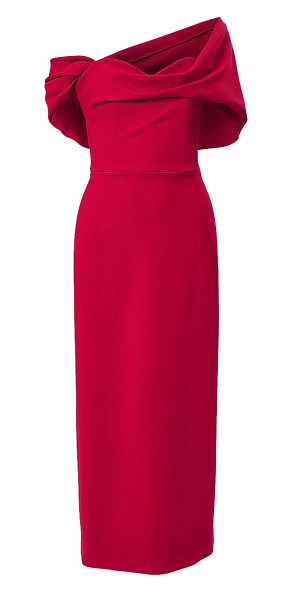 Carolina Herrera Women's Draped Off-the-Shoulder Cocktail Dress