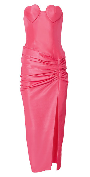 sequin dress hot pink Ellie Wilde 34022 Hot Pink Sequin One Shoulder Dress
