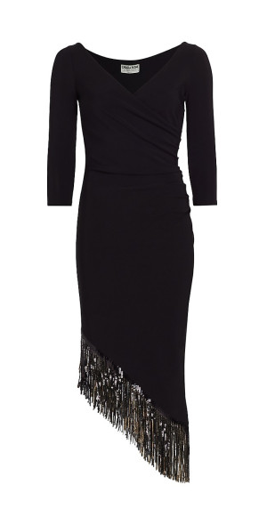 Chiara Boni La Petite Robe Women's Benjamin Sequin Fringe Midi-Dress