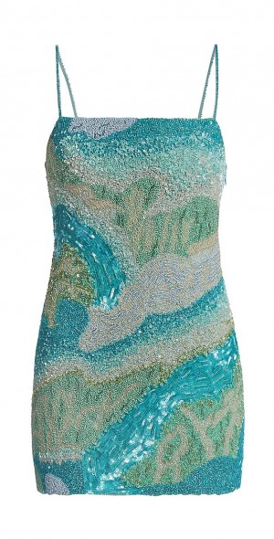 Cult Gaia - Women's Bebe Beaded Sleeveless Minidress