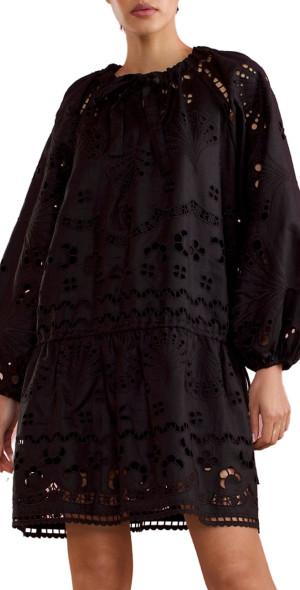 cynthia rowley embroidered dress Cynthia Rowley Bouquet Embroidered Mini Dress main image 1