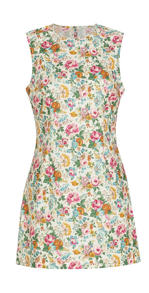 halter top dresses prom DÔEN Women's Ashlynn Floral Cotton Midi-Dress - Sunshine Prairie Rose main image 1