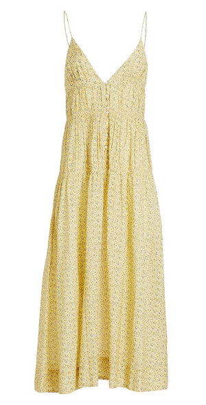 knee length dresses for ladies Ciebon Irina Ruffled Midi Dress - Plum
