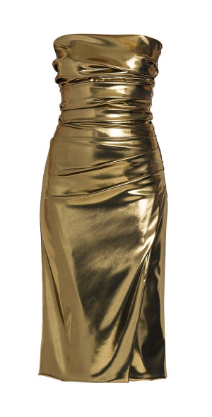 avenue metallic dress gold Avenue Metallic Dress Gold Alyce Paris 61798 Strapless Metallic Prom Dress  14 Ocean Blue