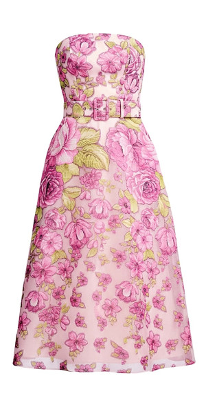 dress the population saks Dress The Population Reese Embroidered Floral Gown