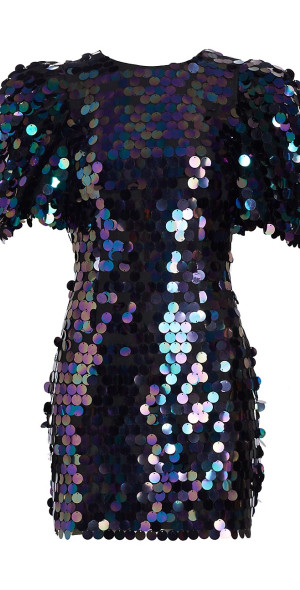 gold long sleeve sequin mini dress Embellished A-Line Mini Dress in Gold - 6 / Regular