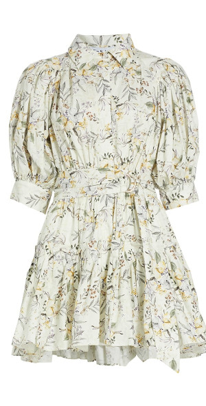 en saison cotton poplin mini dress En Saison Skirts