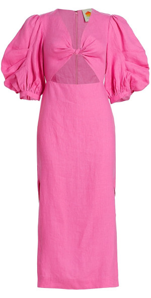 knee length dresses for ladies Farm Rio Farm Rio Red Hearts Midi Dress