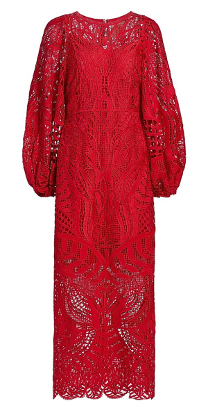 Farm Rio - Women's Nature Guipure Midi-Dress