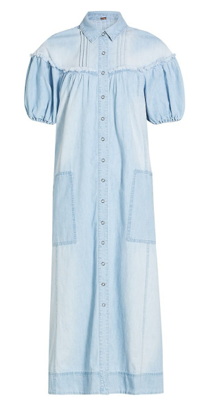 Free People - Women's On The Road Denim Maxi Dress