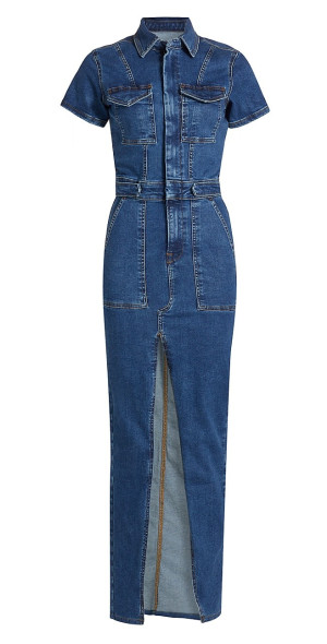 chinese dress ladies chouyatou Women's Adjustable Spaghetti Strap Maxi Long Denim Dress A-Line  Swing Distressed Jean Sun Dress (Small, Dark Blue) at Amazon Women's  Clothing store