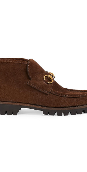 Gucci Loafers Suede Gucci Women's Sylke Suede Loafer Boots