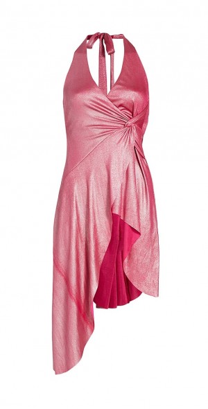 white christmas dresses Wrap Mini Dress in Noir