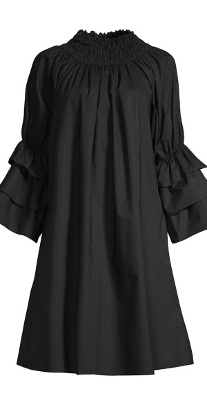 daphne black sleeved mini dress Harshman Size:US Size 20W from shoulder Product ID:AP1D106769_AA610_M Black Sheer Sequin Square
